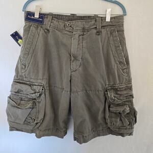 Ralph Lauren Polo Olive Cotton Cargo Shorts Mens 32